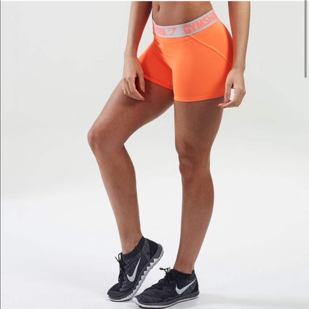 Gymshark Neon Orange Shorts